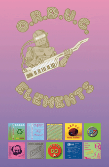 The front from the sleeve from the cassette mini compilation album "Elements" by O.R.D.U.C..